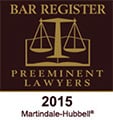 Bar Register | Preeminent Lawyers | 2015 | Martindale-Hubbell
