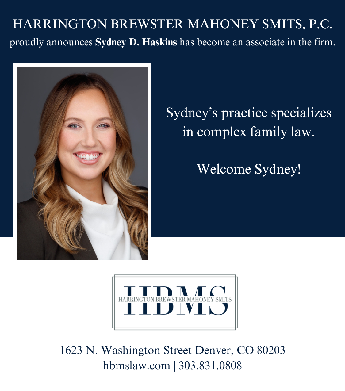 Sydney's Practice Specializes In Complex Family Law.