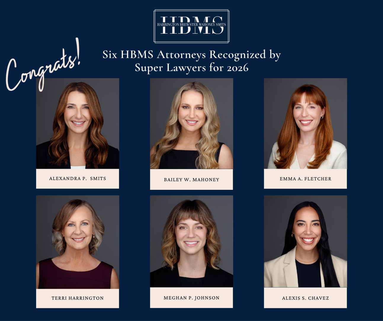 Six HBMS Attorneys Recognized By Super Lawyers For 2026
